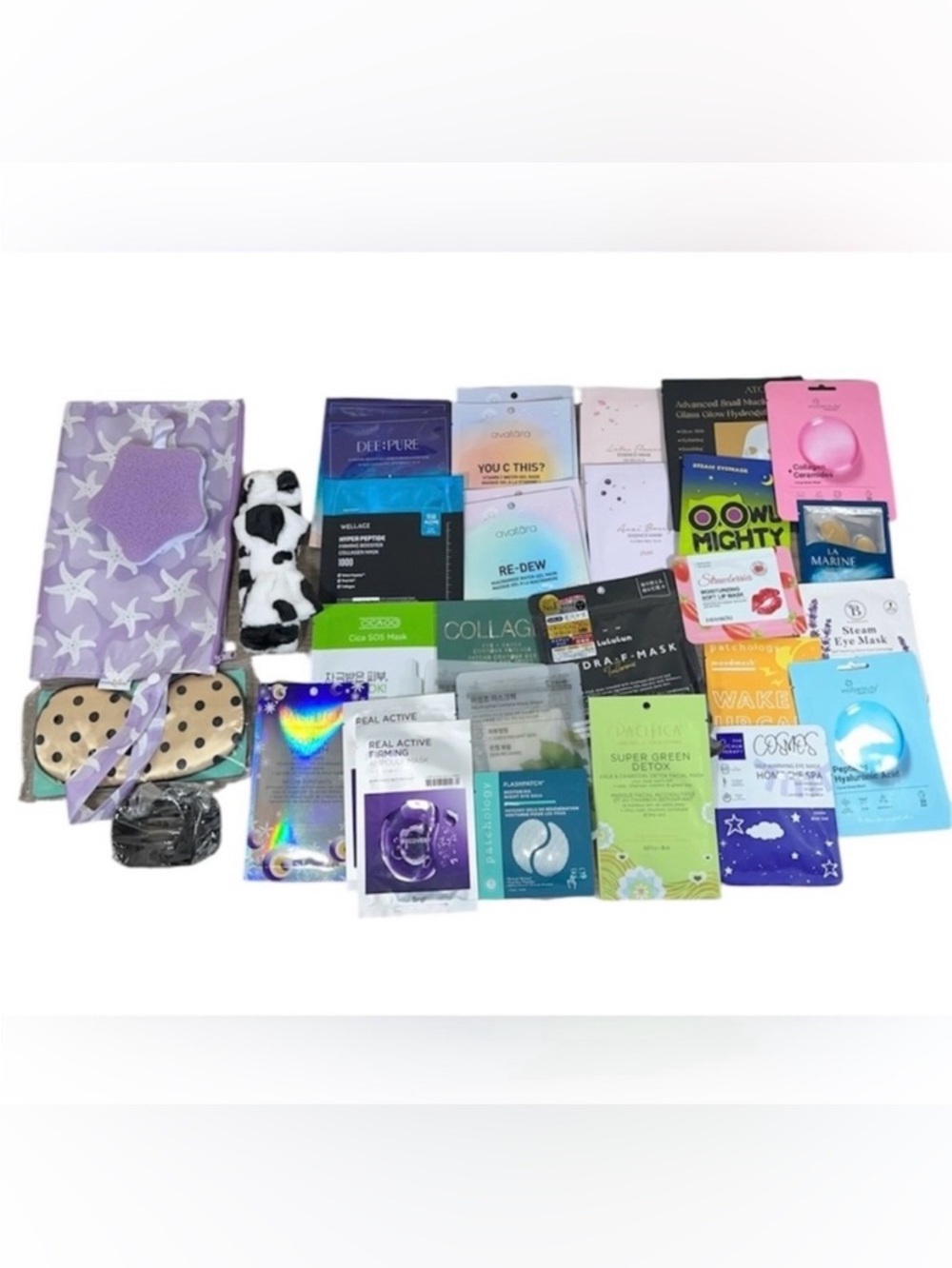 Korean Skincare Mix Face Mask Under Eye Mask Self Care Spa Bundle